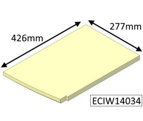 ECIW14034 Parkray Right Hand Base Brick  |  Aspect 14 Boiler (Non Eco)